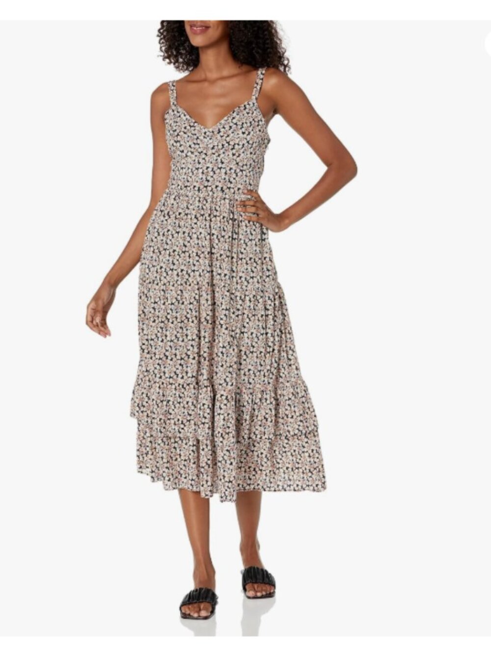 PAIGE OLIVETTA DRESS -Extra Small - w Slit Smocked Sleeveless Floral